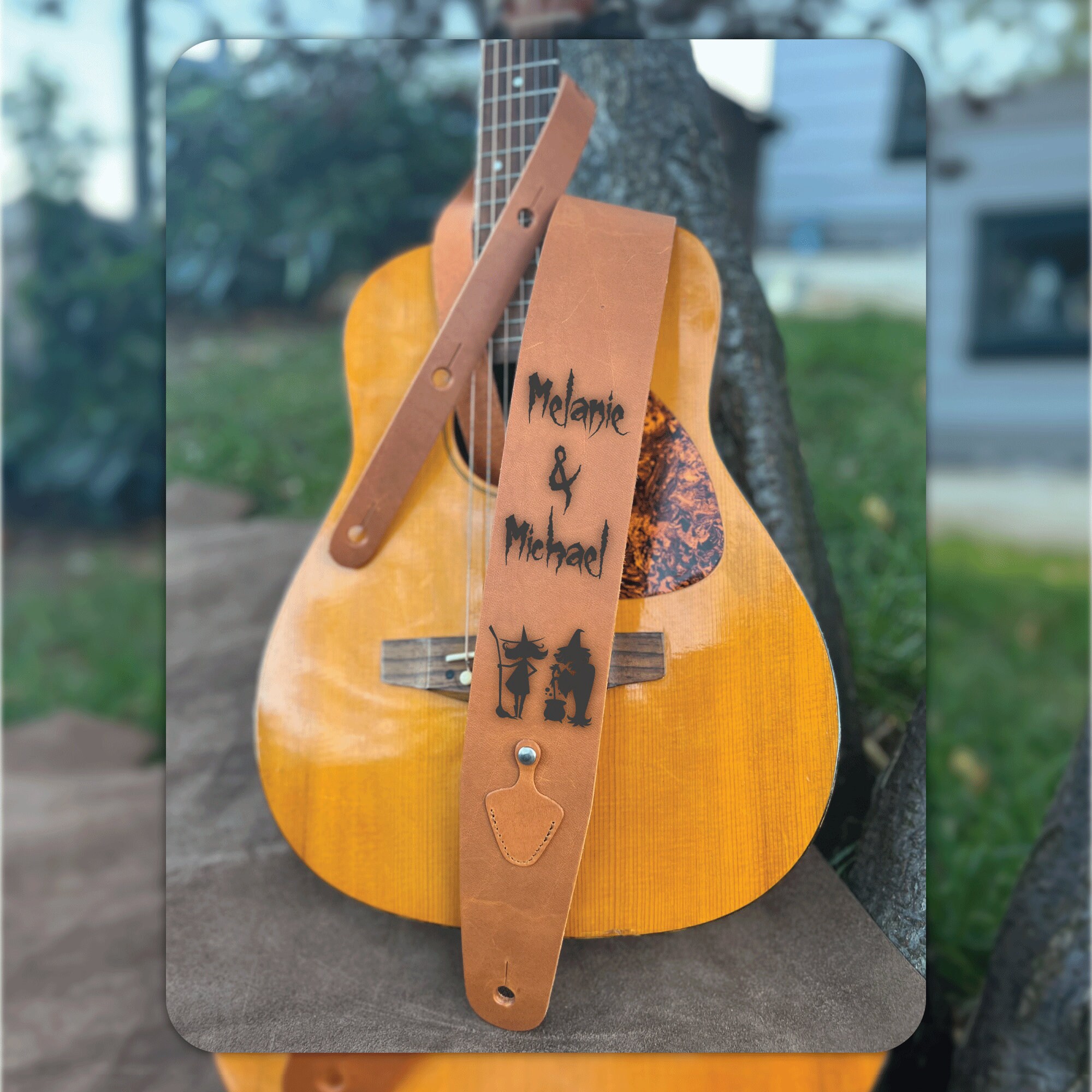Customizable Leather Guitar Strap - Perfect Valentine's Day Gift for ...