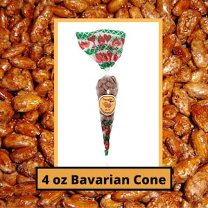 4oz Bavarian Roasted Nuts, Almonds, Cashews, Pecans, Peanuts, Mixed Nuts, Candied Nuts, Cinnamon Roasted Nuts, Food gifts