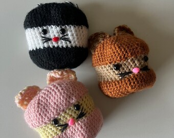 Kitty Cookie: Cookie Pack, Hand-Crocheted Toy