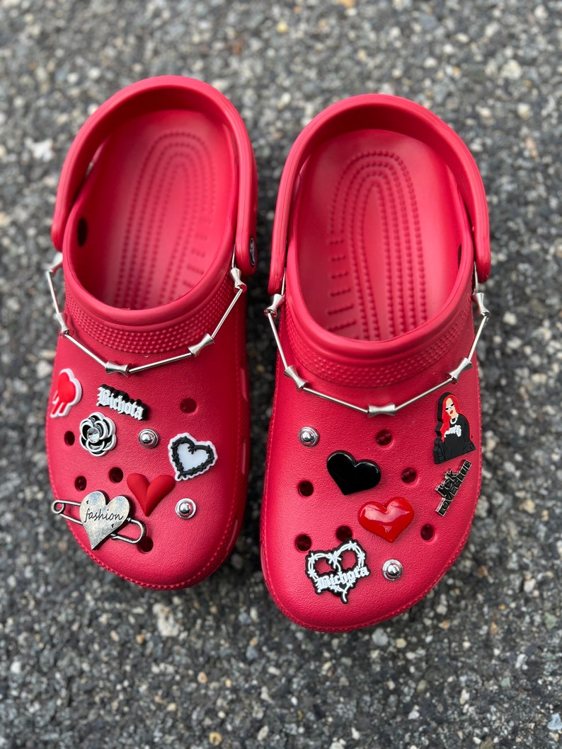 Karol G Crocs Red Shoes - Etsy