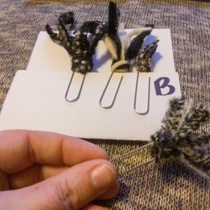 Vintage Scrappy Wool Page Tabs