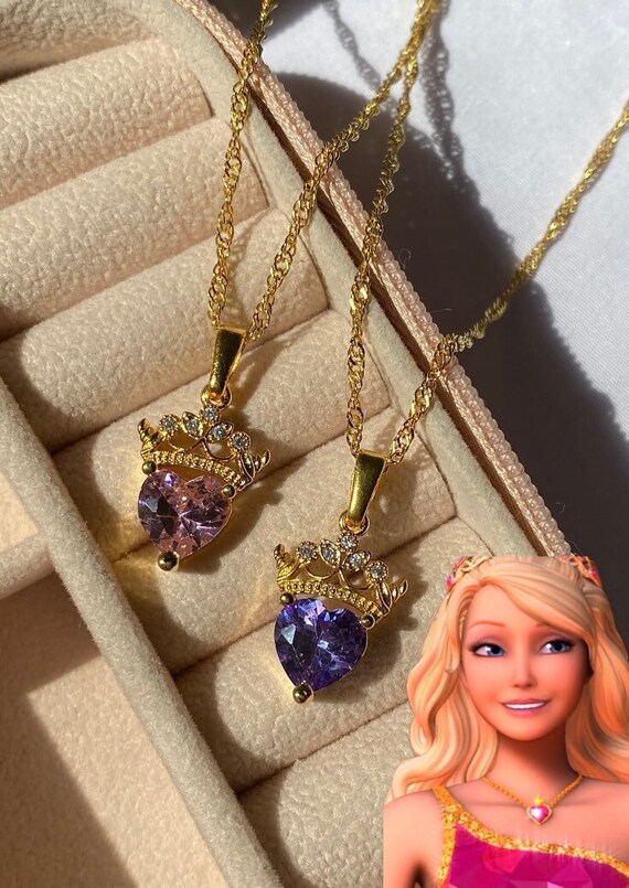 Barbie Princess Inspired Heart Necklace 