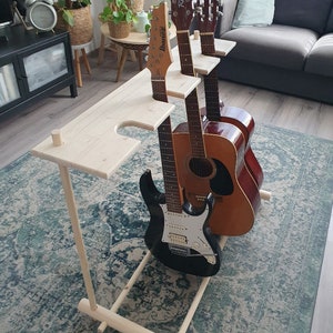 Support mural en bois pour guitare -  France