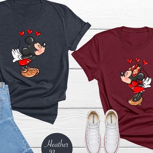 Mickey Minnie Kissing, Disney Couple Shirt, Love Shirt, Disney Shirt, Disney Trip Shirt, Disney Matching Shirts, Double Trouble Shirt, Epcot