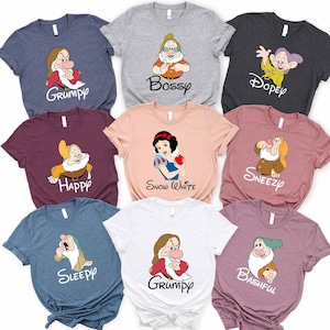 Sieben Zwerge Shirts, Sieben Zwerge, Disney Group Shirts, Schneewittchen, Disney Family Shirts, Shirts für Familie, Disney Familie, 7 Zwerge