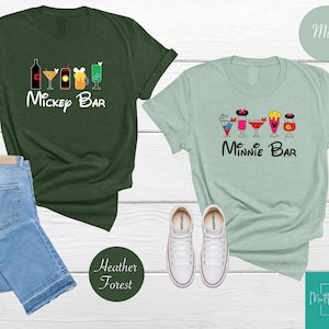 Mickey and Minnie Bar Shirt, Disney Couple Shirt, Drinking Around The World Shirt, Mickey Mouse Tee, Minnie Mouse Tee, Disney Trip Shirt