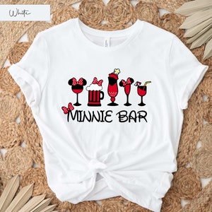Minnie Bar Shirt, Disney Shirts, Drinking Shirts, Drinking Around the World Shirt, Minnie Mouse Shirt, Disney Vacation Shirt , Minnie Shirts