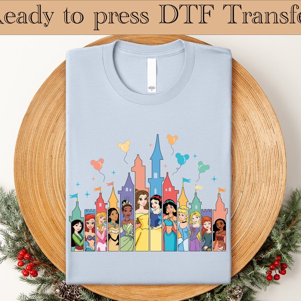 Princess Squad Ready To Press, Disney Heat Transfer, Princess DTF Transfer, Cute Ready To Press, Disney Princess Heat Transfer