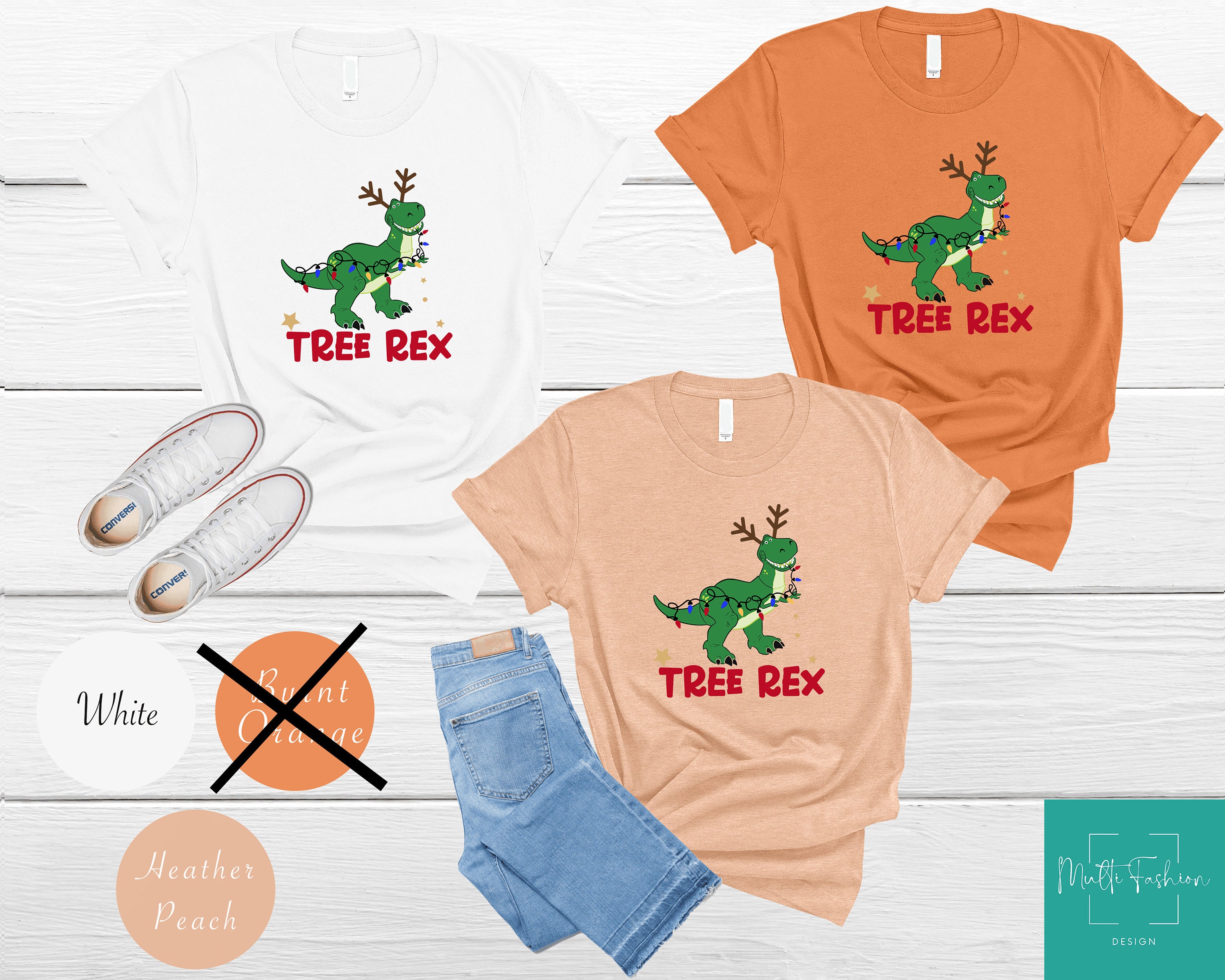 Discover Tree Rex Christmas T-shirt, T-Rex Christmas Shirt ,Christmas Dinosaur Tee, Christmas Shirt, Gift For Christmas, Funny Christmas Party Shirt