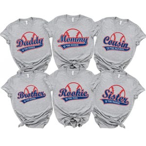 Rookie of The Birthday Shirt, Rookie Baseball Birthday Shirt, Rookie Family Shirts, First Birthday Boy Shirt, Baseball Tee, Baseball Mom Tee