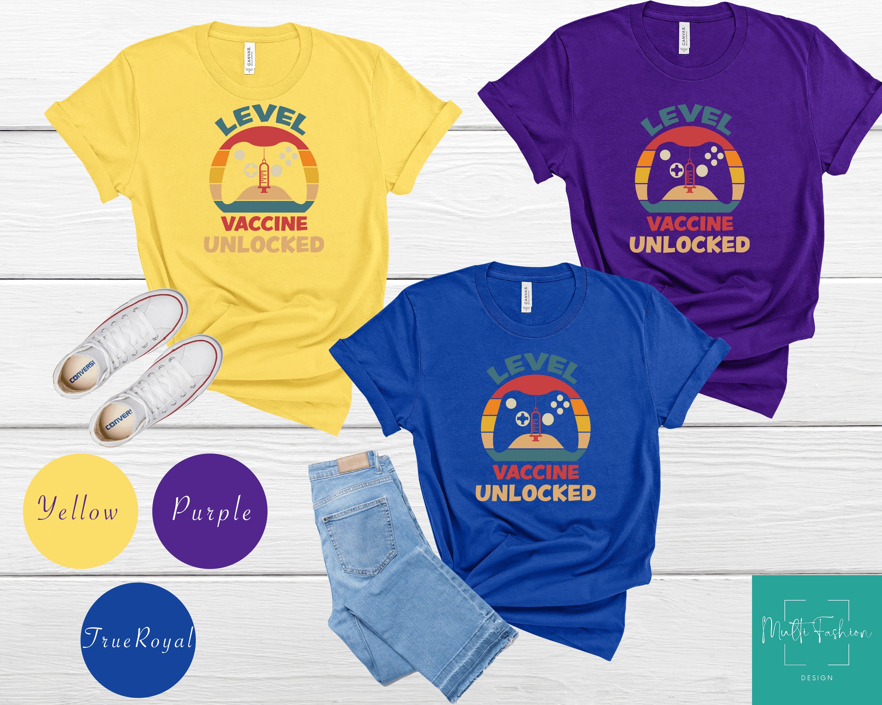 Gamer Vaccine Shirtlevel Vaccine Unlockedvaccination - Etsy