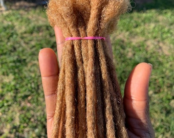 100% Human Hair Dreadlocks Extensions Handmade, Dreadloc, human hair extention locs,  Color #27 10 Locs per Bundle