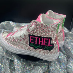 Greeked Up- BLINGED OUT Custom Converse-ADULT