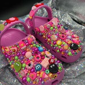 Candy Girl Themed Inspired Custom Crocs - Etsy