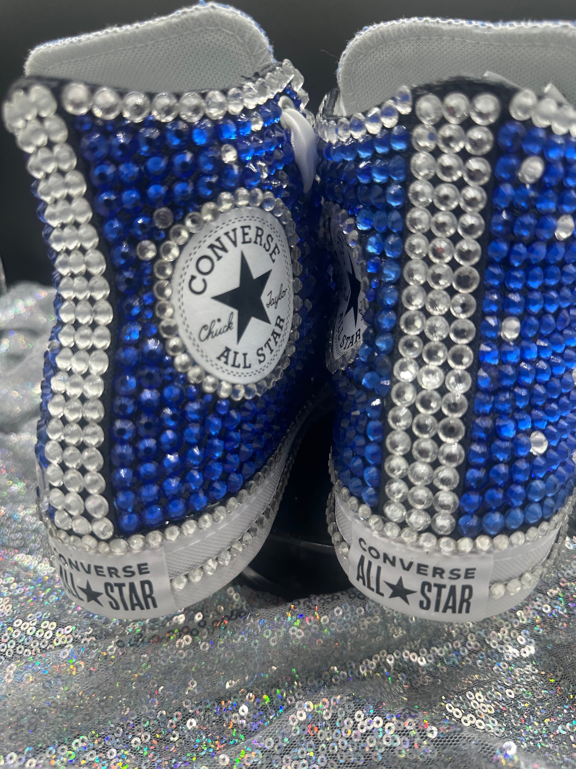 Custom blinged Out Converse adult WEDDING PROM Special Events Etsy Canada
