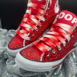 Delta Sigma Theta Greeked Up BLINGED OUT Custom Converse adult Etsy