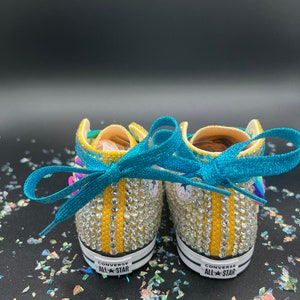 Custom “Blinged Out” Converse-Big Kids