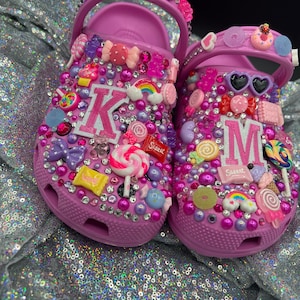 Candy Girl Themed Inspired Custom Crocs - Etsy