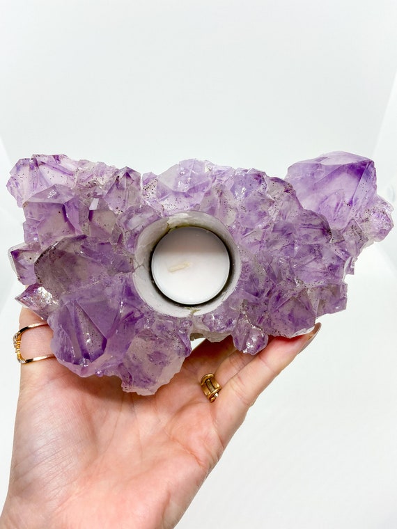 Amethyst Candle Holders Etsy