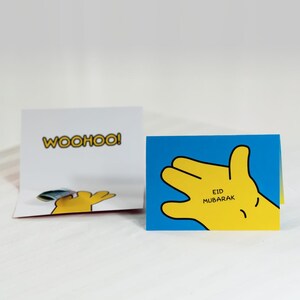 Carte Eid Mubarak Simpson / Eid gift cards - custom Eid card, cadeau Eid Ramadan, Bayram, cadeau islamique, The Simpsons, les Simpson, Homer
