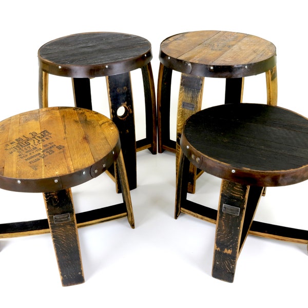 Whiskey Barrel Side Table | Barrel End Tables