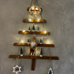 Décoration murale pour sapin de Noël, sapin de Noël en bois écologique, sapin de Noël à suspendre