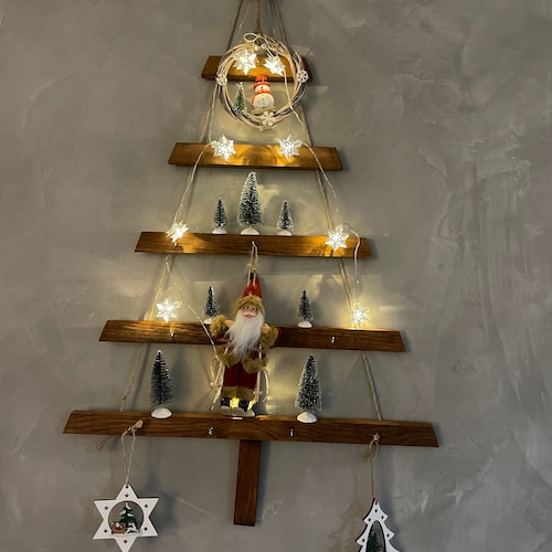 Christmas Tree Wall Decor Eco Wooden Christmas Tree Hanging Etsy