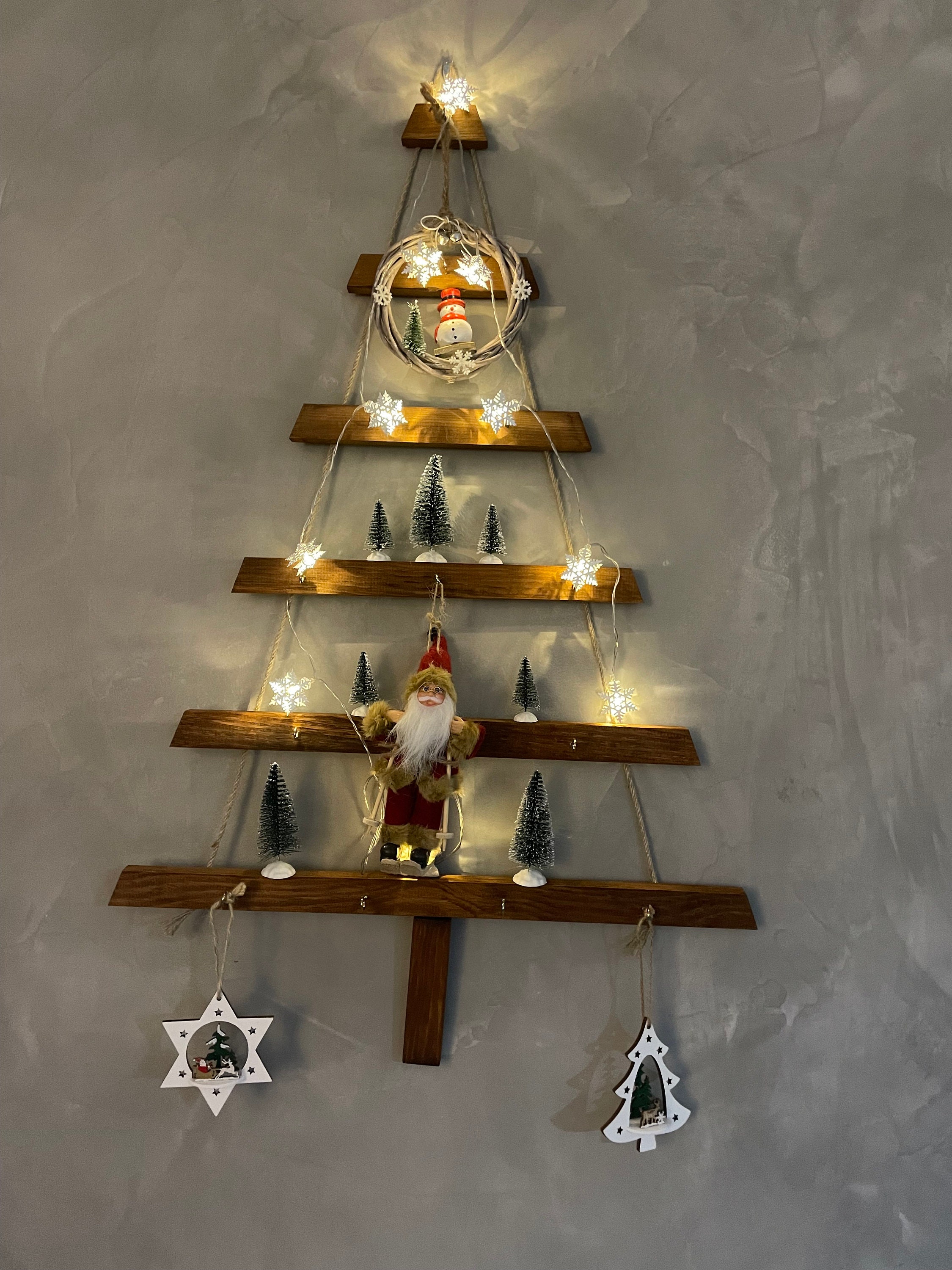 Christmas Tree Wall Decor Eco Wooden Christmas Tree Hanging