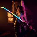RGB Katana Prop Replica Cyberpunk Style Arasaka Cosplay Thermal LED Sword Safe product logo