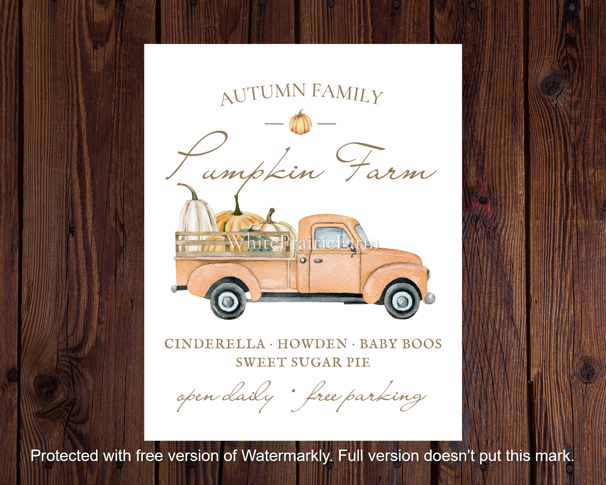 Fall Printable Sign | Digital Download Autumn Print | 8x10 Pumpkin Fall ...
