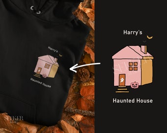 Harryween Harry's Haunted House Harry Styles Inspired Halloween Hoodie in Black