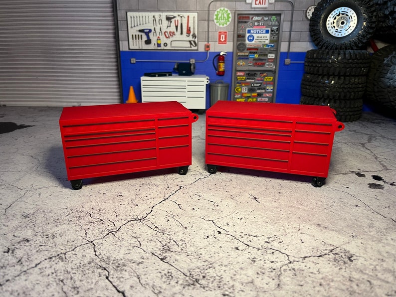 Scale Garage Tool Box 1/10 Tool Box Diorama Etsy