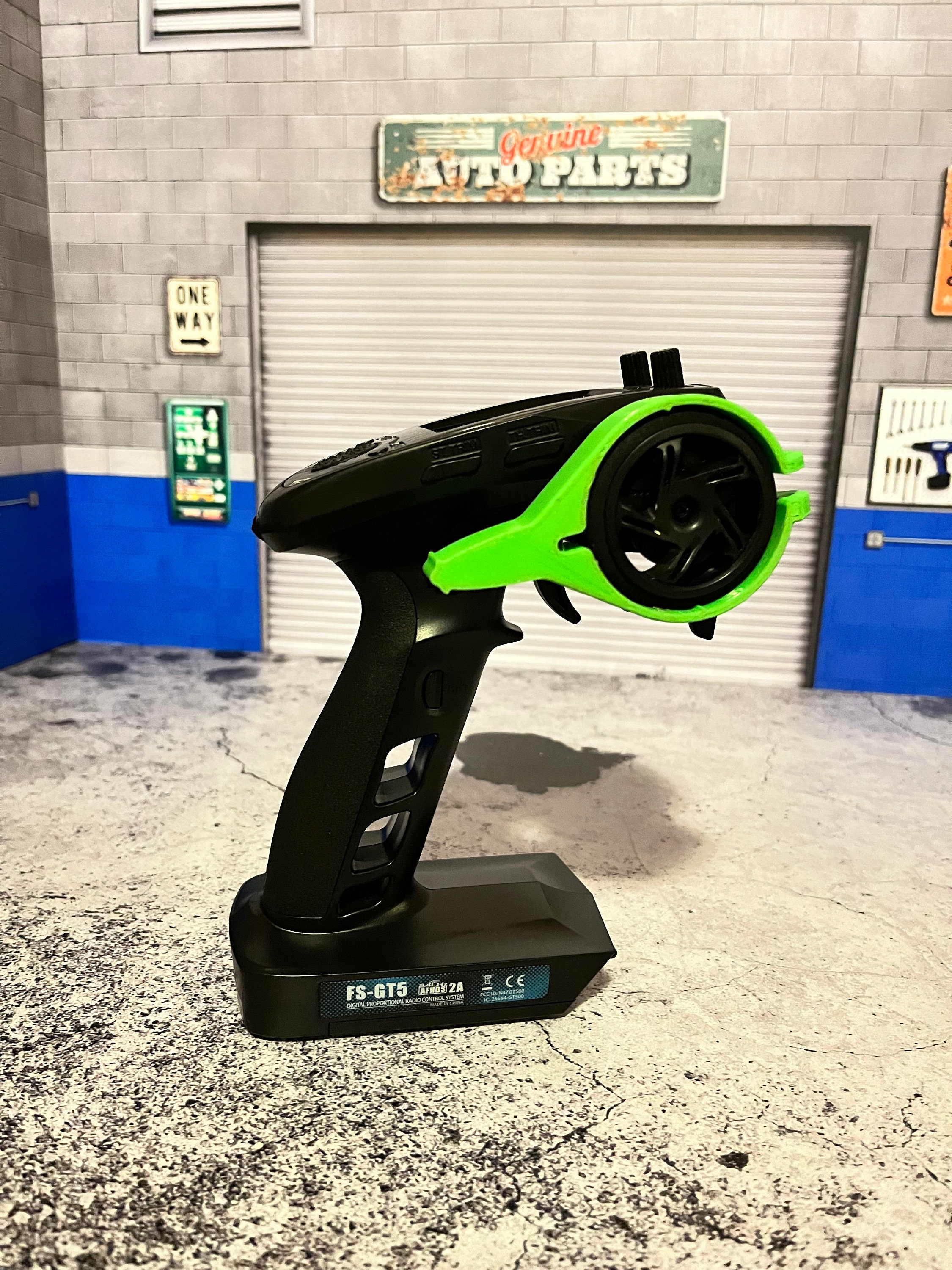 Rc transmitter thumb steer for one handed use. Radio Storage combo Radio Hanger