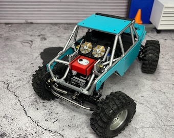 Acessórios para a carroceria traseira Meus Racing Ripper para chassi Traxxas TRX4M com adaptador para gaiola 4WS.