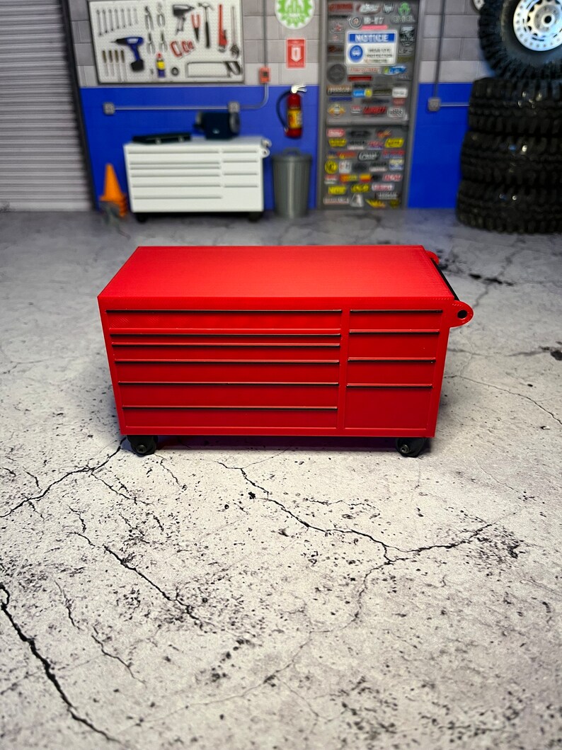 Scale Garage Tool Box 1/10 Tool Box Diorama Etsy