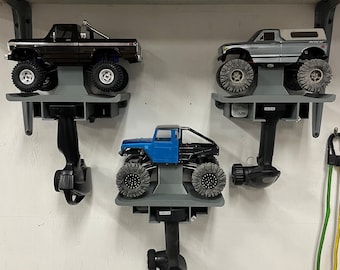 Traxxas TRX4M & Red Cat Ascent-18 Wall Stand,  1/18 Wall Mount, Red Cat Ascent 18 wall mount, TRX4M  Wall Mount.