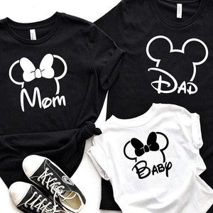 Personalize viagem em família Novo SVG, Mouse SVG, Mãe, Pai, Bebê SVG, Personalize Presente Svg, Arquivo de corte de vinil, Pdf, Jpg, Png, Arquivo de design para impressão Ai