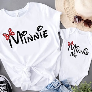 Minnie and Minnie Me SVG, Personalized Gifts For Mom SVG, Customize Gift Svg, Vinyl Cut File, Svg, Pdf, Jpg, Png, Ai Printable Design Files