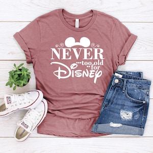 Never Too Old for Trip SVG Mouse SVG, Family Vacation SVG, Customize ...