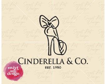 Cinderella & Co SVG, Mouse SVG, Family Vacation Trip SVG, Customize Gift Svg, Vinyl Cut File, Svg, Pdf, Jpg, Png, Ai Printable Design Files