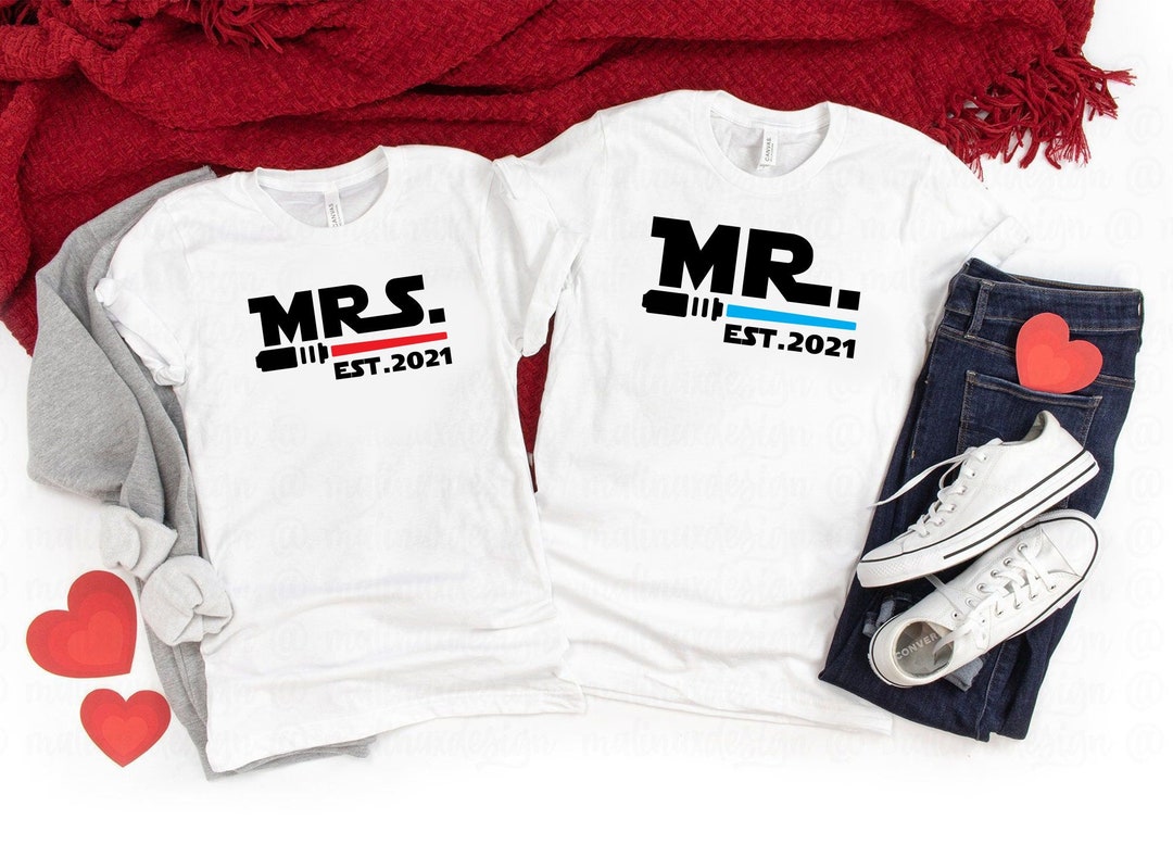 Mrs and Mr Star Wars SVG, Valentine's Day SVG, February 14th Customize