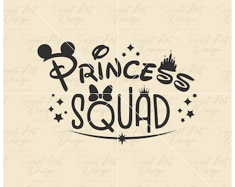 Minnie Mouse Princess Squad SVG: Magical Trip Design (Digital Files)