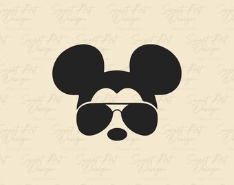 Mouse With Sunglasses SVG: Family Trip Cut File (Digital Files)