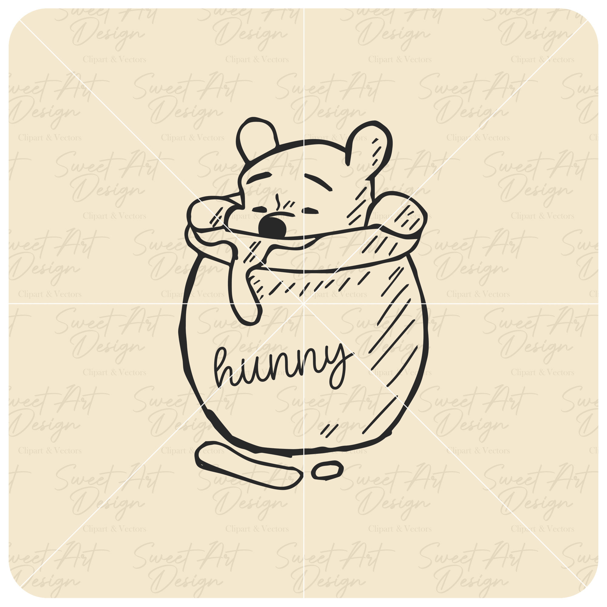 Winnie The Pooh In Honey Hunny Pot SVG Family Trip New SVG Etsy México