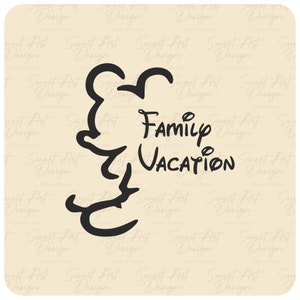 Family Vacation SVG, Family Trip At Park SVG, Mouse Family SVG, Customize Svg, Vinyl Cut File, Svg, Pdf, Jpg, Png, Ai Printable Design Files