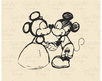 Mickeyy And Minnie Just Married SVG, Happy Mouses, Family Trip SVG, Customize Gift Svg, Vinyl Cut File, Svg, Pdf, Png Printable Design File