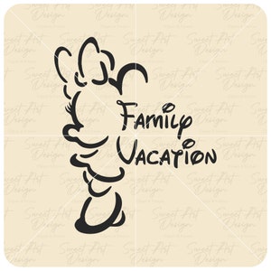 Family Vacation Minnie Version SVG, Castle Park Mouse SVG, Trip SVG, Customize Gift Svg, Vinyl Cut File Svg, Pdf, Png, Printable Design File