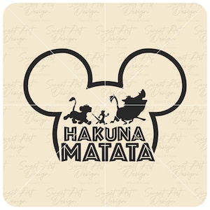 Family Trip SVG, Hakuna Matata SVG, Lion King Simba SVG, Customize Gift Svg, Vinyl Cut File, Svg, Pdf, Jpg, Png, Ai Printable Design File