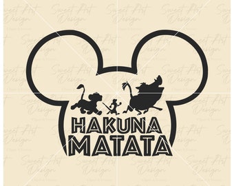 Family Trip SVG, Hakuna Matata SVG, Lion King Simba SVG, Customize Gift Svg, Vinyl Cut File, Svg, Pdf, Jpg, Png, Ai Printable Design File