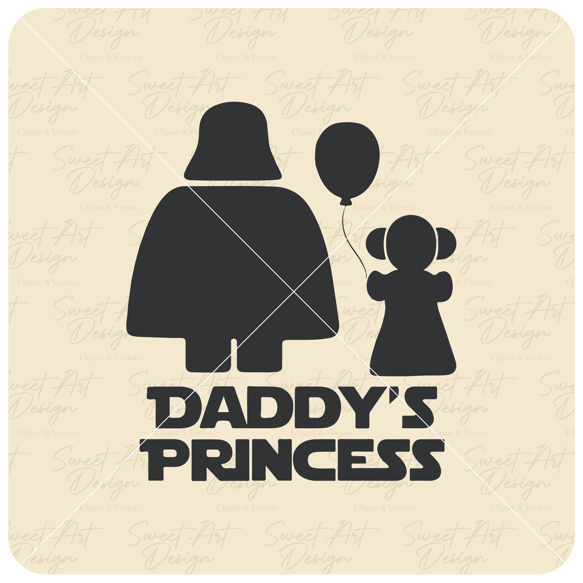 Daddy's Princess SVG Star Warss SVG Princess Leia His | Etsy